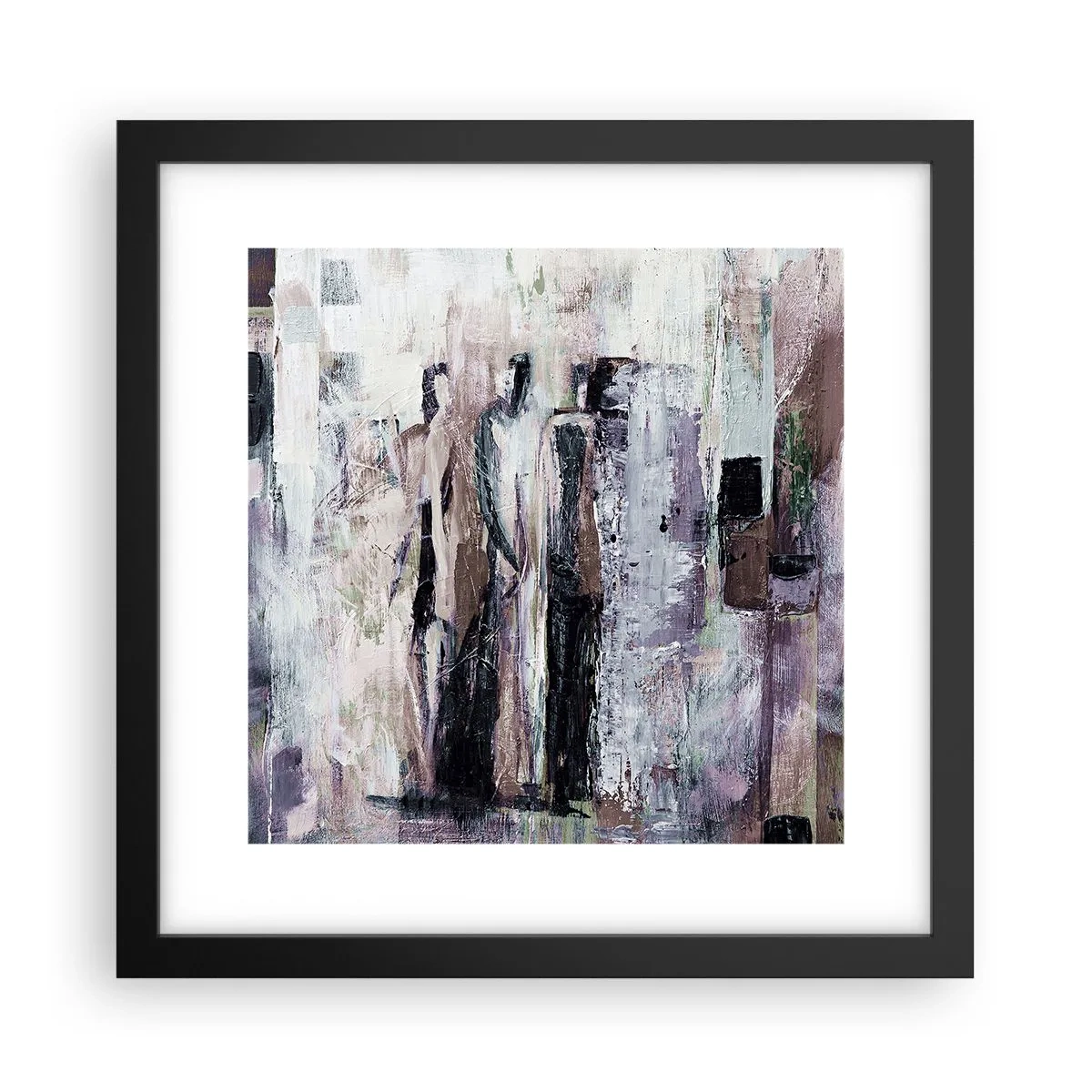 Poster in einem schwarzem Rahmen - Die geheimnisvolle Drei - 30x30 cm