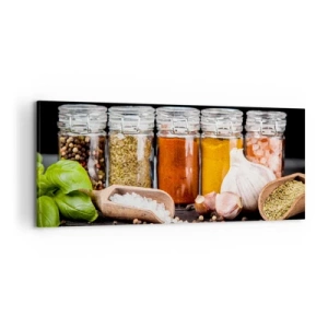 Bild auf Leinwand - Leinwandbild - Für einen Geschmack des Lebens - 100x40 cm