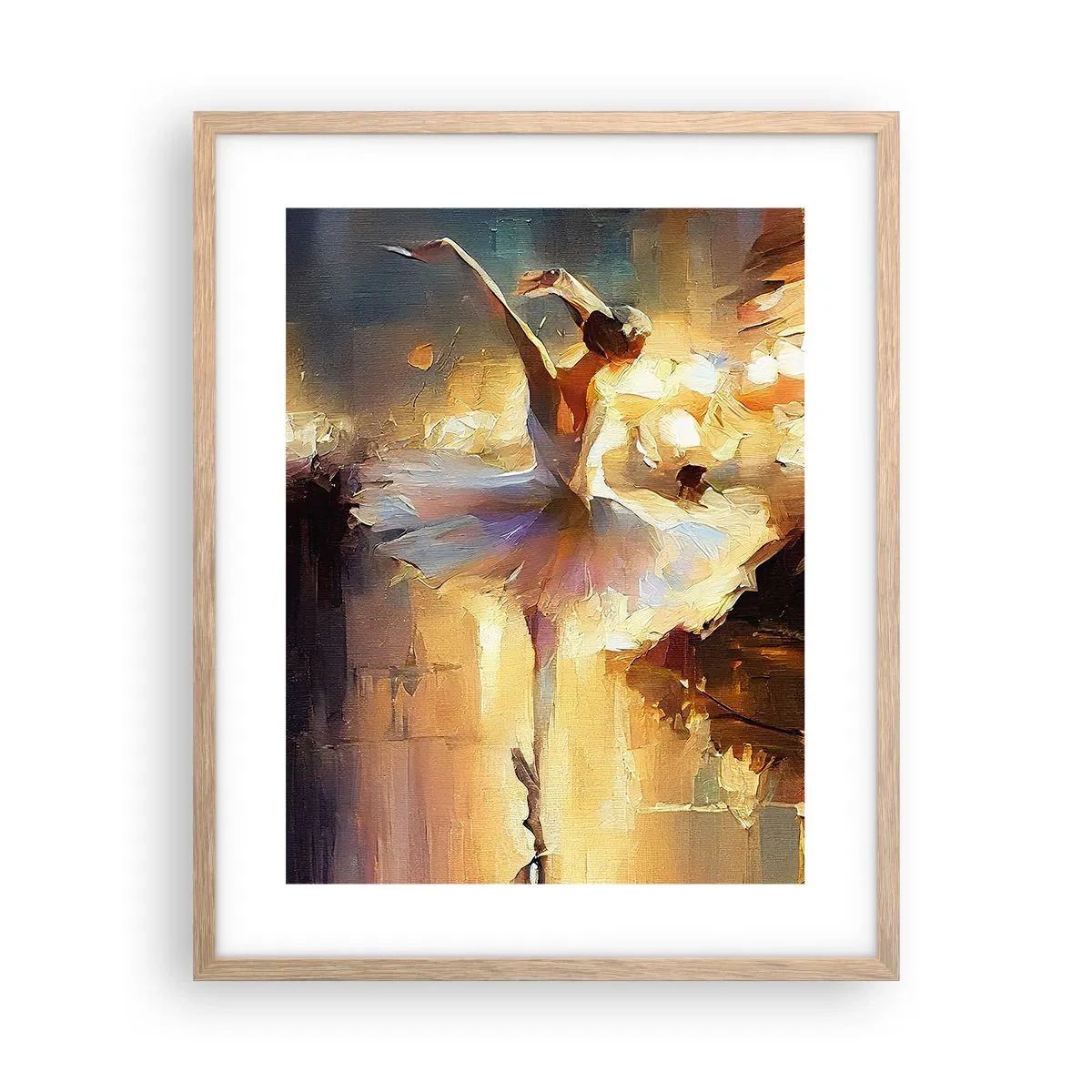 Poster in einem Rahmen aus heller Eiche - Wunder auf der Straße - 40x50 cm