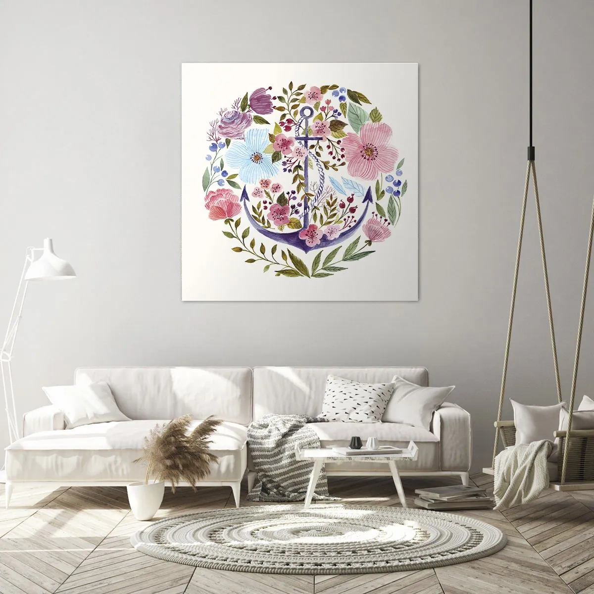 Bild auf Leinwand - Leinwandbild - Guter Traum eines Seemanns - 70x70 cm