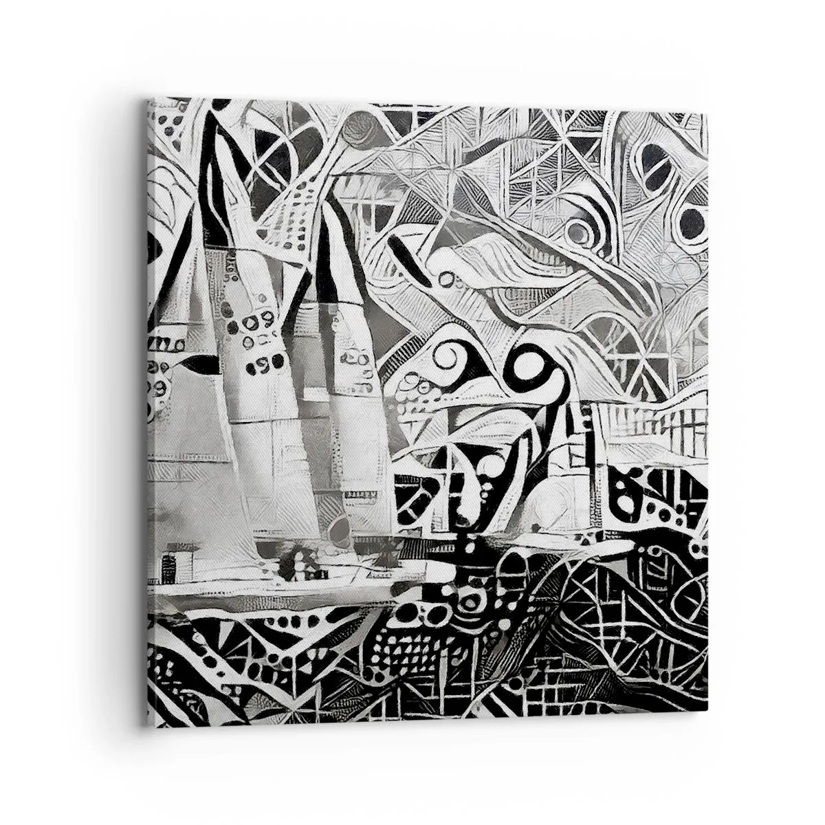 Bild auf Leinwand - Leinwandbild - Zwischen den Wellen - 70x70 cm