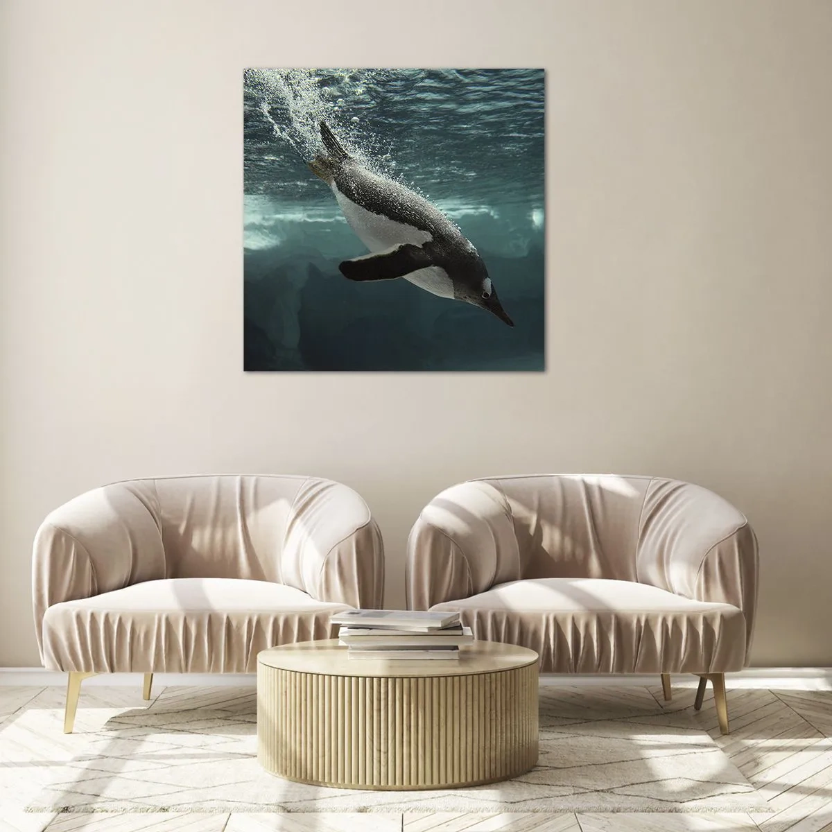 Glasbild - Bild auf glas - Willkommen in meiner Welt - 30x30 cm