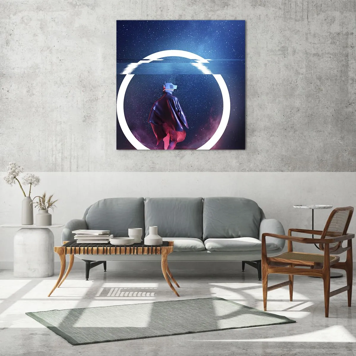 Glasbild - Bild auf glas - Zwischen den Welten - 50x50 cm