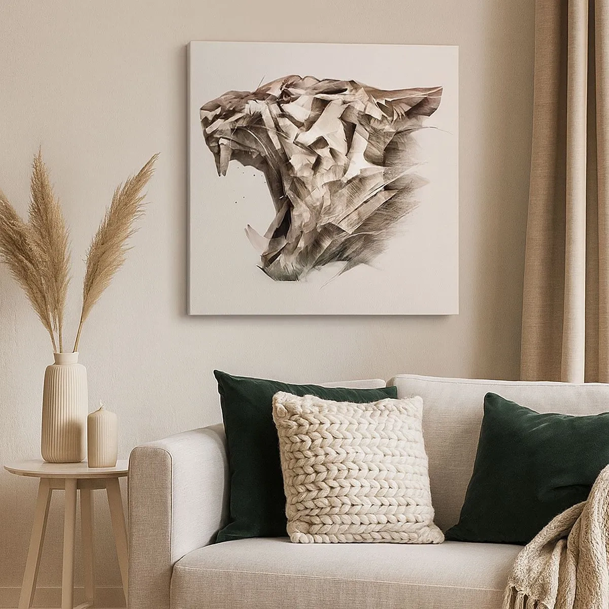 Bild auf Leinwand - Leinwandbild - Du weißt schon wer das Sagen hat - 30x30 cm