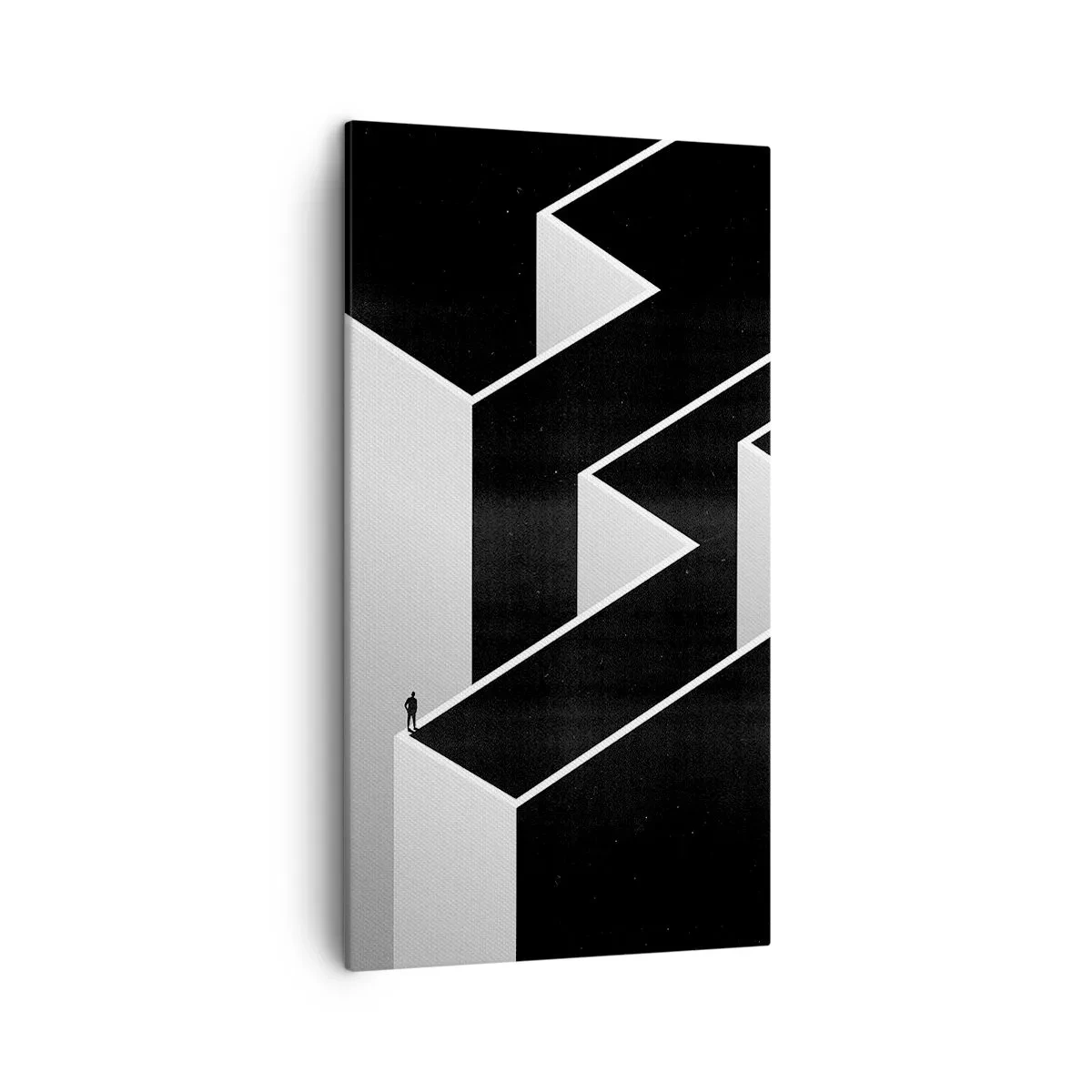 Bild auf Leinwand - Leinwandbild - Einsamkeit an der Spitze - 45x80 cm