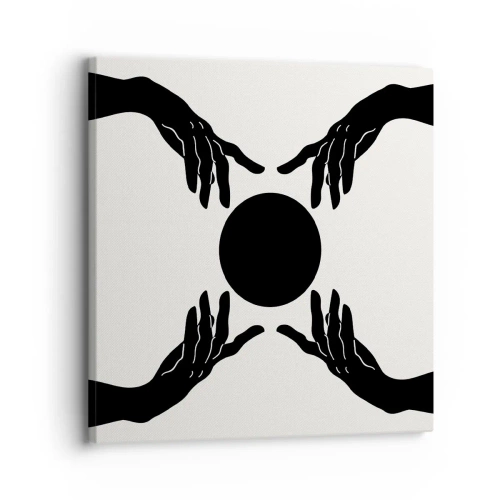 Bild auf Leinwand - Leinwandbild - Geheimes Zeichen - 30x30 cm