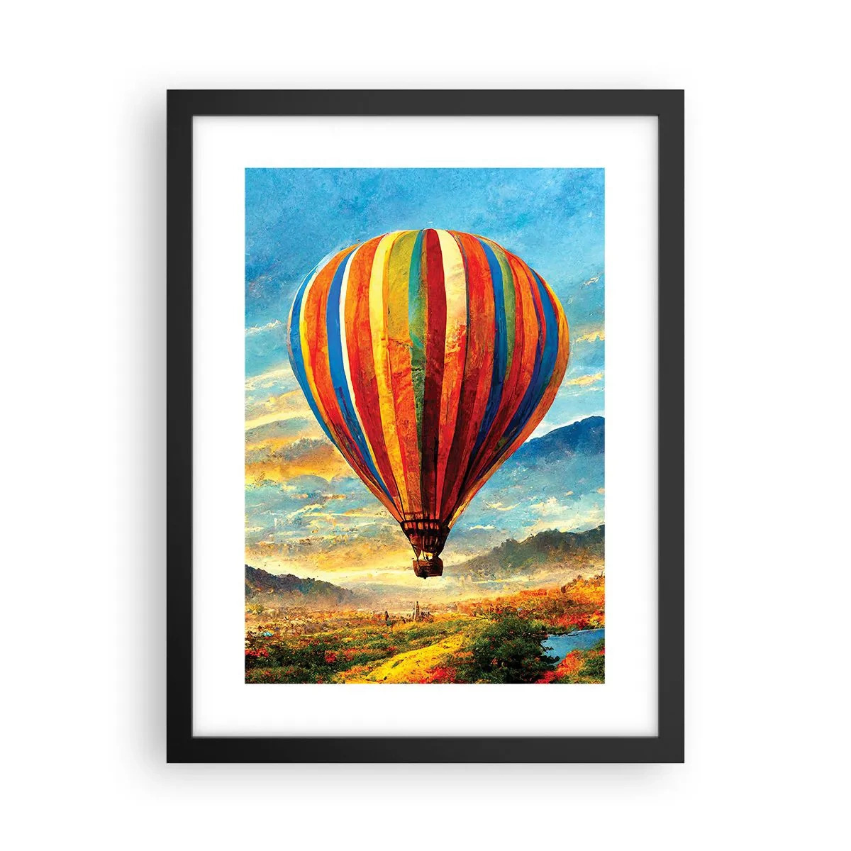 Poster in einem schwarzem Rahmen - In der Stille sieht man mehr - 30x40 cm