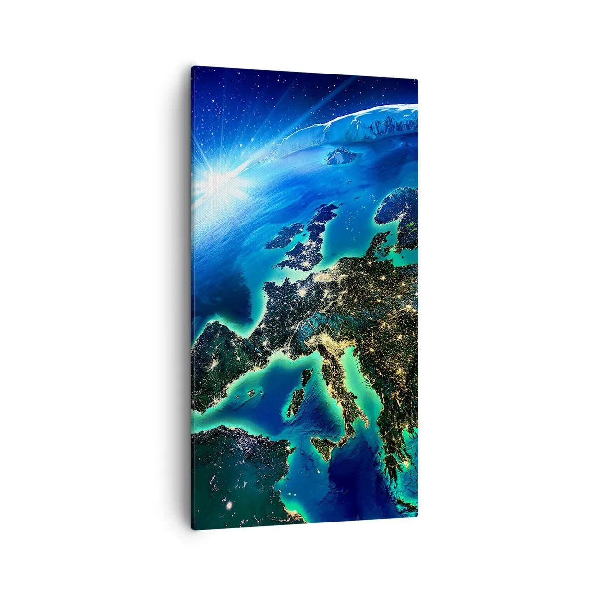 Bild auf Leinwand - Leinwandbild - Funkelndes Europa - 55x100 cm