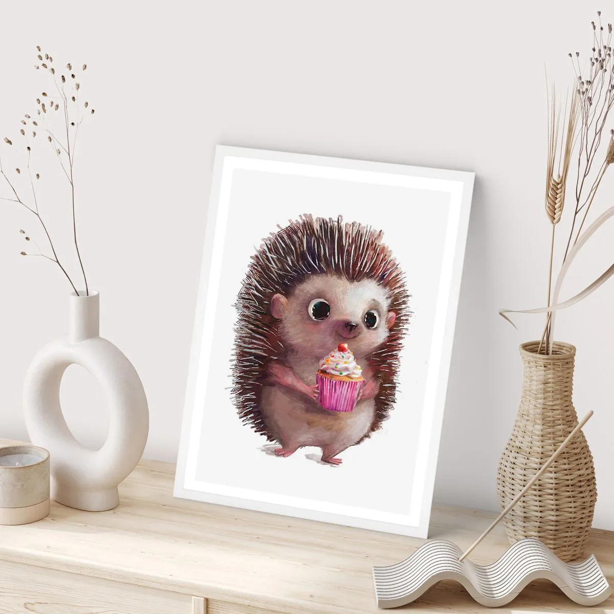 Poster in einem weißen Rahmen - Der Feiertag ist jeden Tag - 61x91 cm