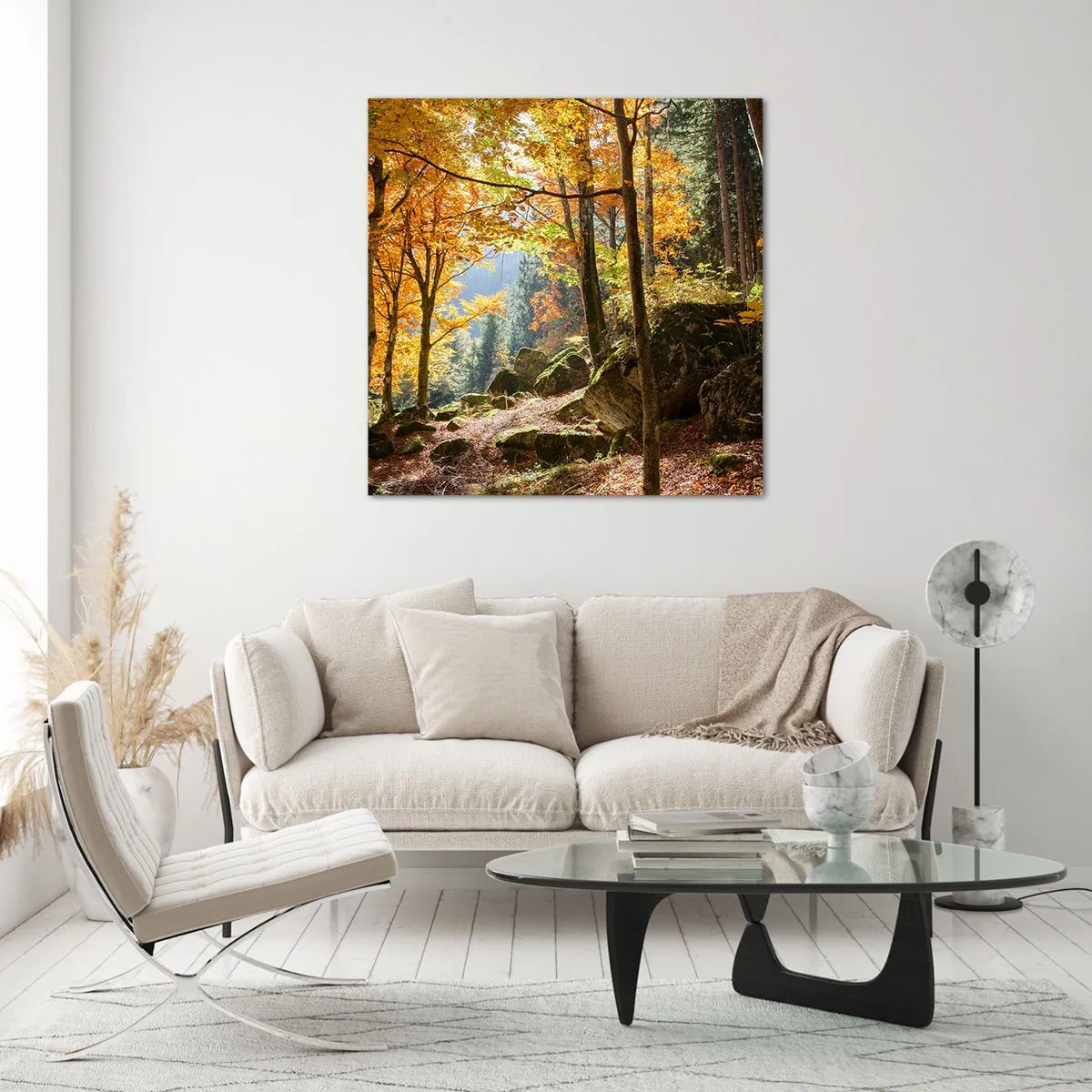 Glasbild - Bild auf glas - Zeit zum Entspannen - 60x60 cm