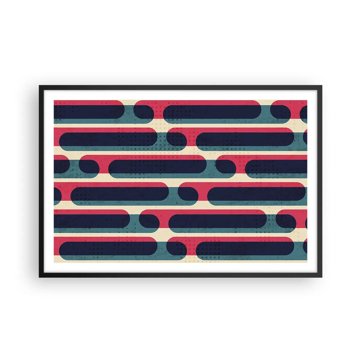 Poster in einem schwarzem Rahmen - In die Tiefe und vorwärts - 91x61 cm