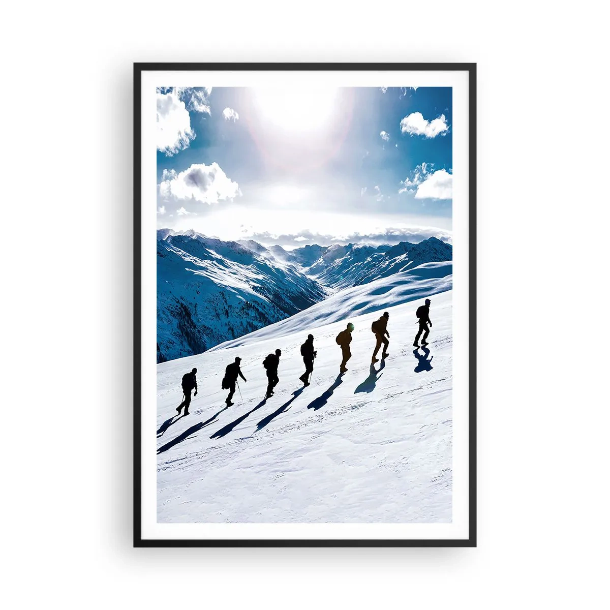 Poster in einem schwarzem Rahmen - Das Team der Eroberer - 70x100 cm