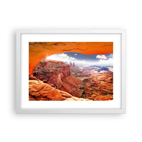 Poster in einem weißen Rahmen - Von der Natur selbst geschnitzt - 40x30 cm