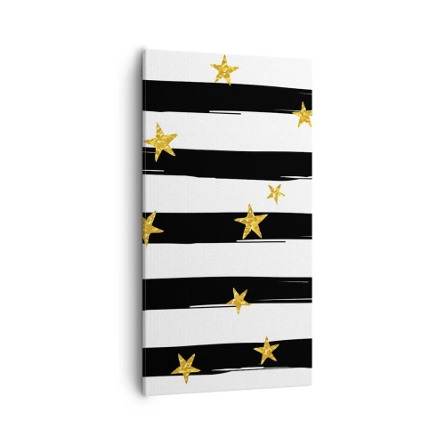 Bild auf Leinwand - Leinwandbild - Wir wurden alle unter einem glücklichen Stern geboren - 55x100 cm