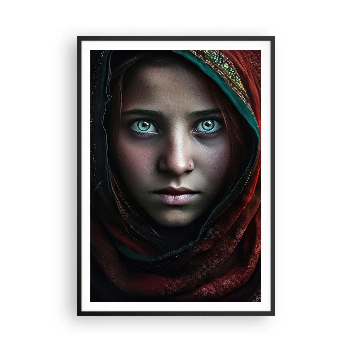 Poster in einem schwarzem Rahmen - Prinzessin aus dem Osten - 70x100 cm