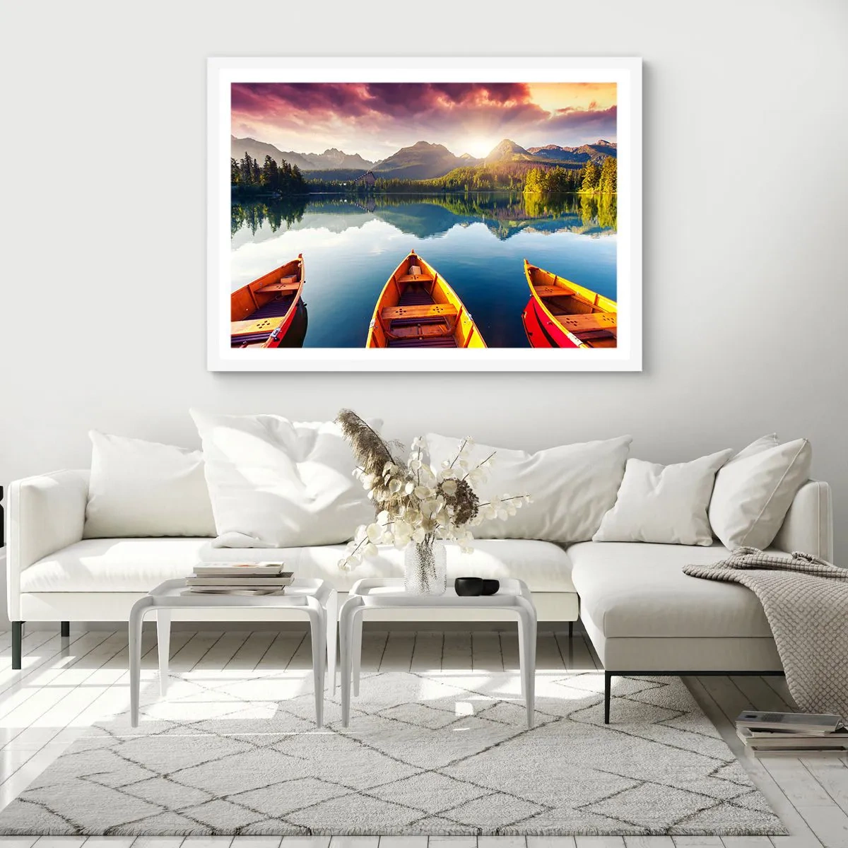 Poster in einem weißen Rahmen - Nichts gegen die Natur - 40x30 cm