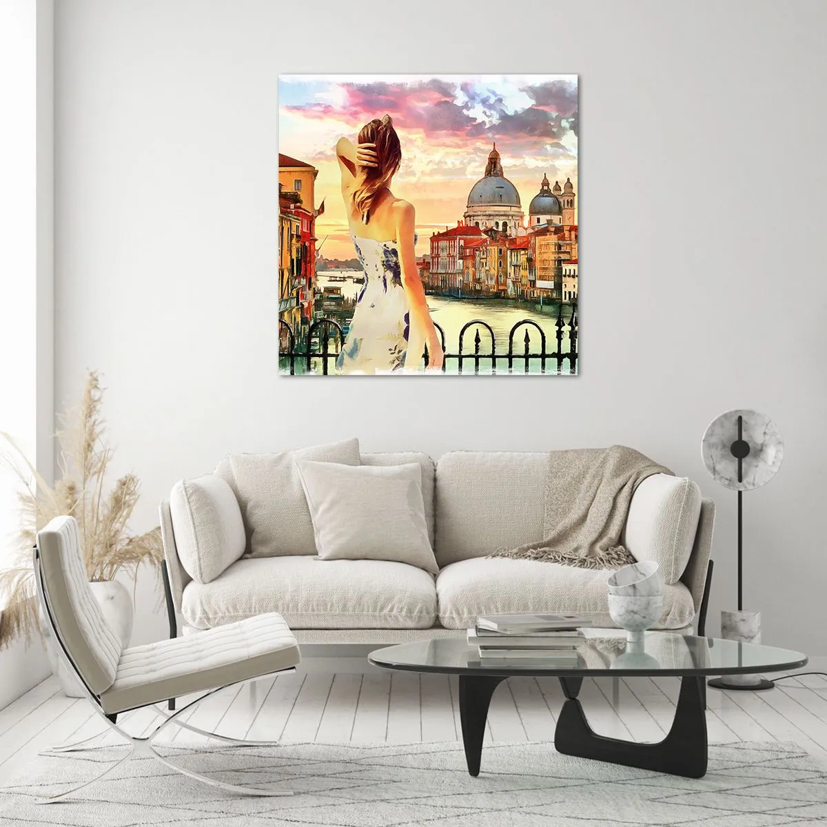 Glasbild - Bild auf glas - Als Abenteuer nur in ... - 60x60 cm