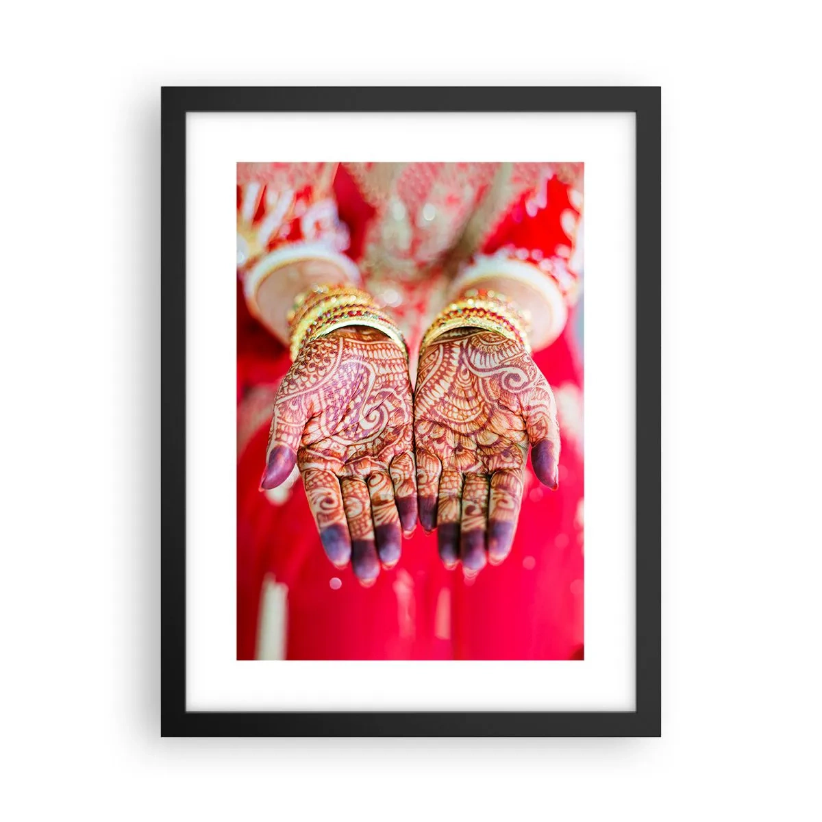 Poster in einem schwarzem Rahmen - Bereit, das Glück zu fangen? - 30x40 cm