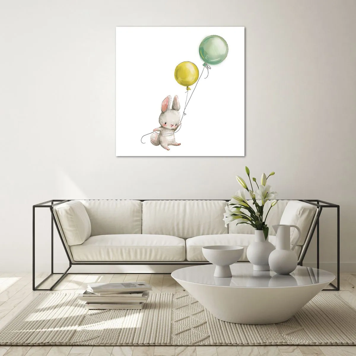 Glasbild - Bild auf glas - Ich werde auch fliegen! - 70x70 cm