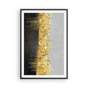 Poster in einem schwarzem Rahmen - Nach innen und nach oben - 61x91 cm