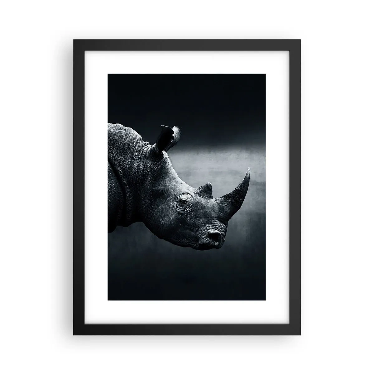 Poster in einem schwarzem Rahmen - Richtiges Profil - 30x40 cm