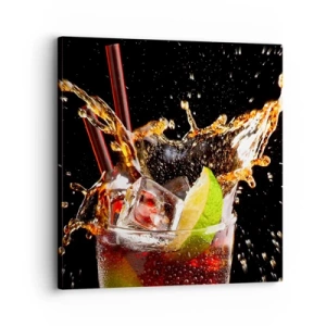 Bild auf Leinwand - Leinwandbild - Freude und Energie der Farben - 30x30 cm