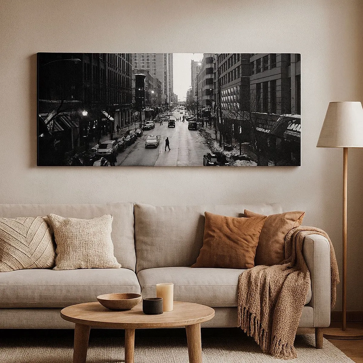 Bild auf Leinwand - Leinwandbild - Ein weiterer Tag wie jeder andere Tag - 100x40 cm