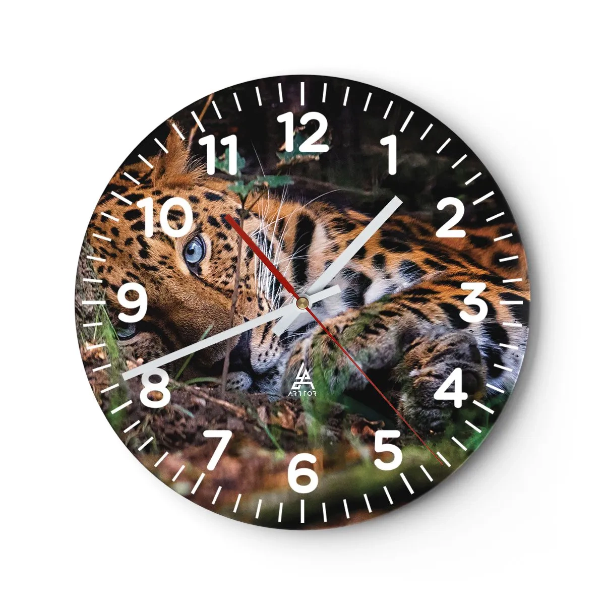 Wanduhr - Glasuhr - Vertrau mir - 30x30 cm