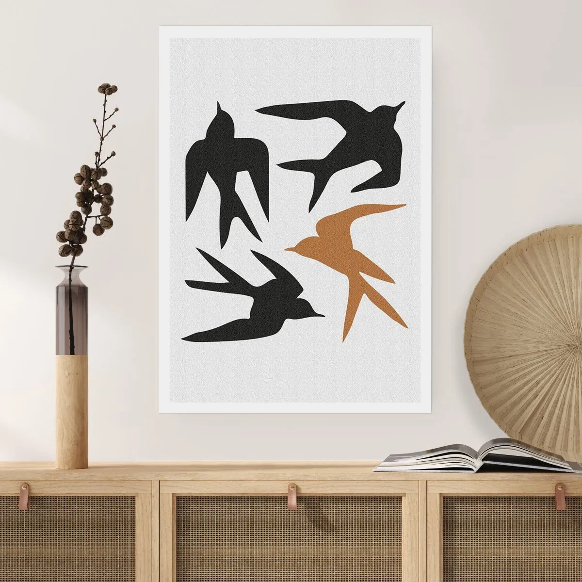 Poster - Schwalbenspaß - 30x40 cm