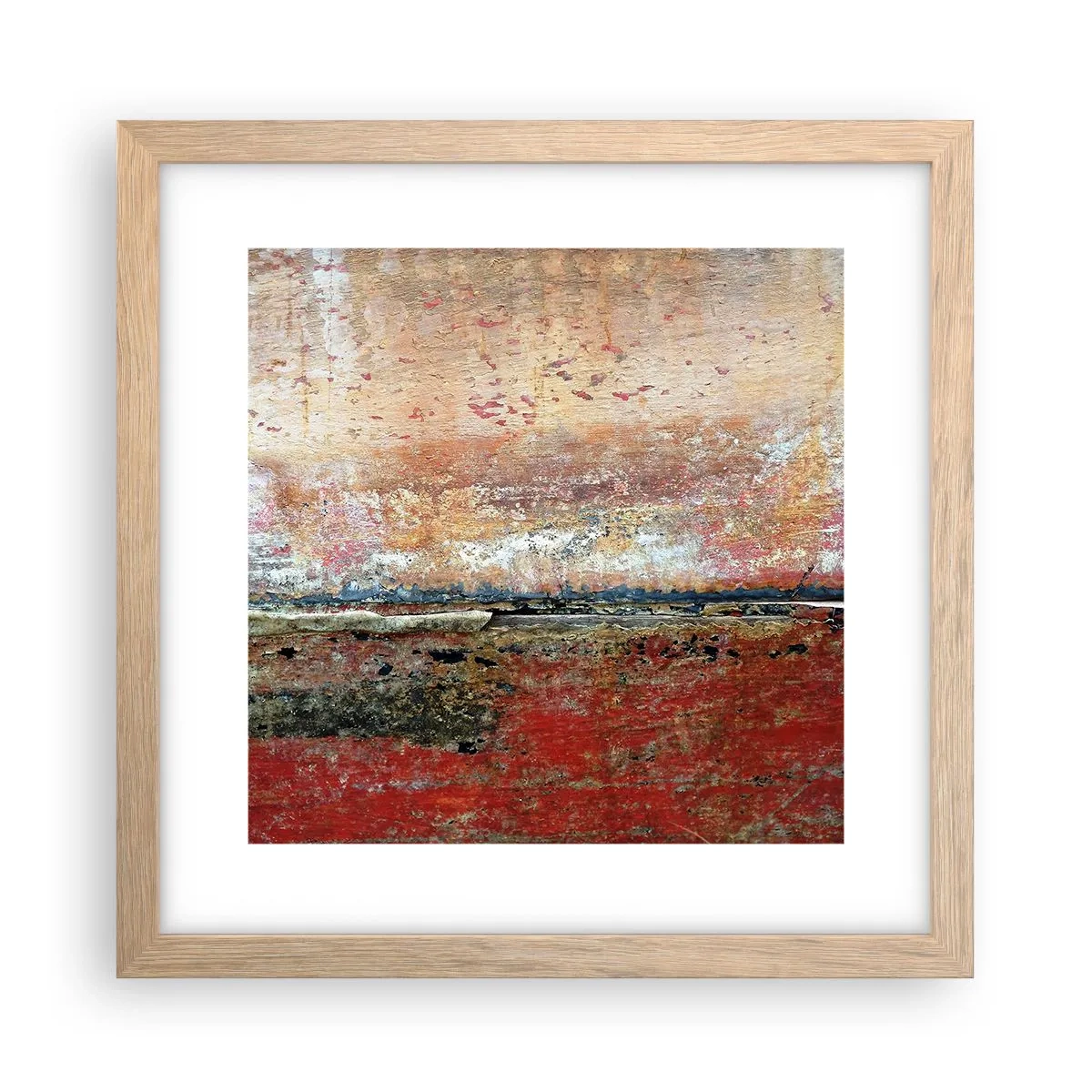 Poster in einem Rahmen aus heller Eiche - Vielleicht liegt es am Meer - 30x30 cm