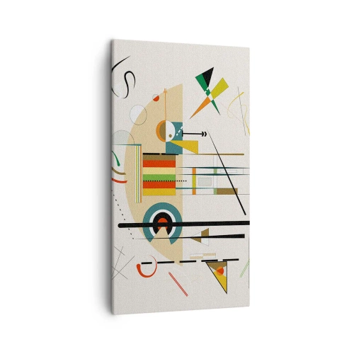 Bild auf Leinwand - Leinwandbild - Und die Welt lacht - 45x80 cm