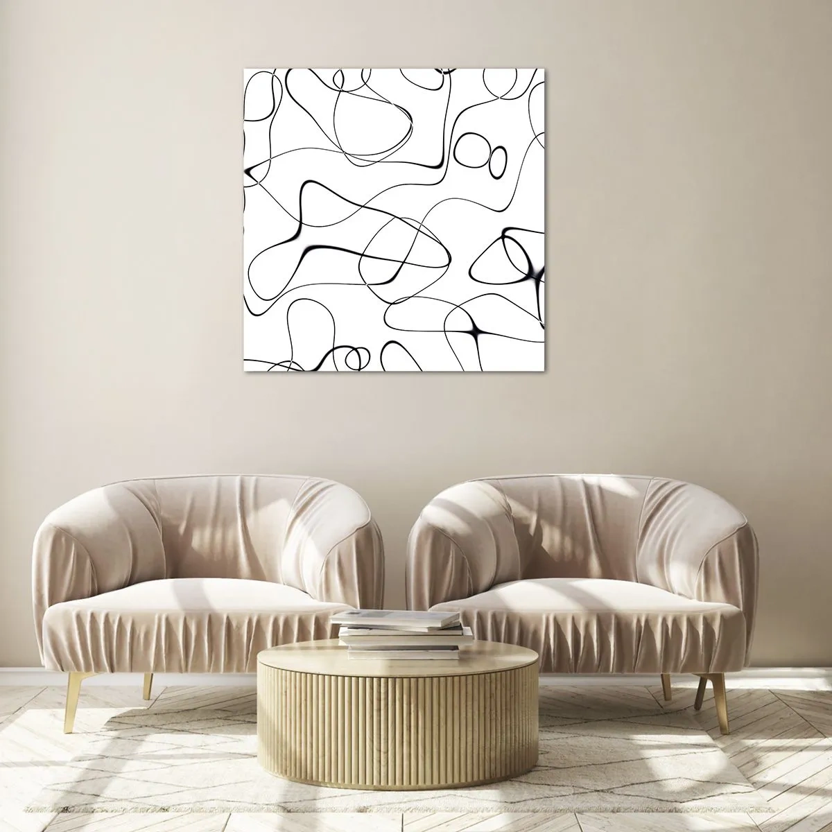 Glasbild - Bild auf glas - Lebenswege, Wechselfälle - 70x70 cm