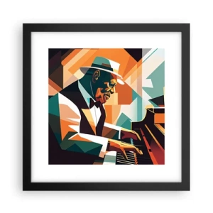 Poster in einem schwarzem Rahmen - Alles vom Jazz - 30x30 cm