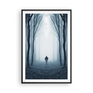 Poster in einem schwarzem Rahmen - Alles einfach und übersichtlich - 61x91 cm