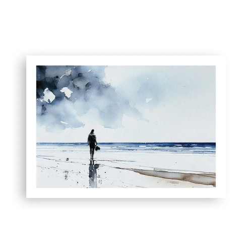 Poster - Gespräch mit dem Meer - 70x50 cm