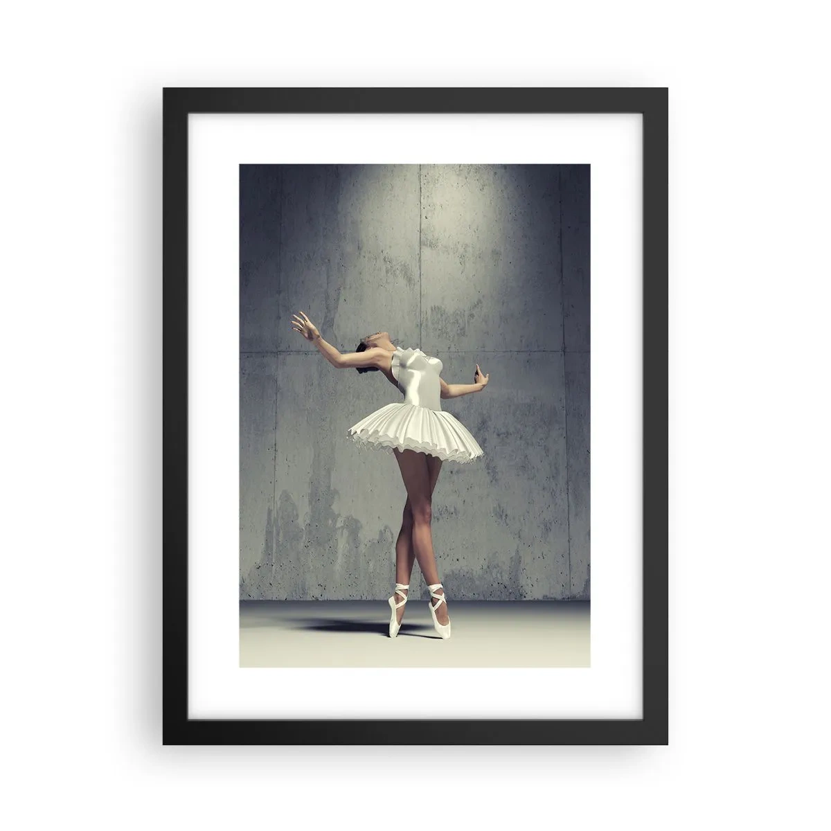 Poster in einem schwarzem Rahmen - Leicht wie ein Vogel - 30x40 cm