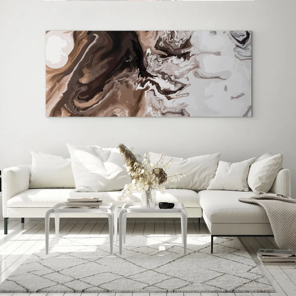 Glasbild - Bild auf glas - Farbkontrast - 100x40 cm