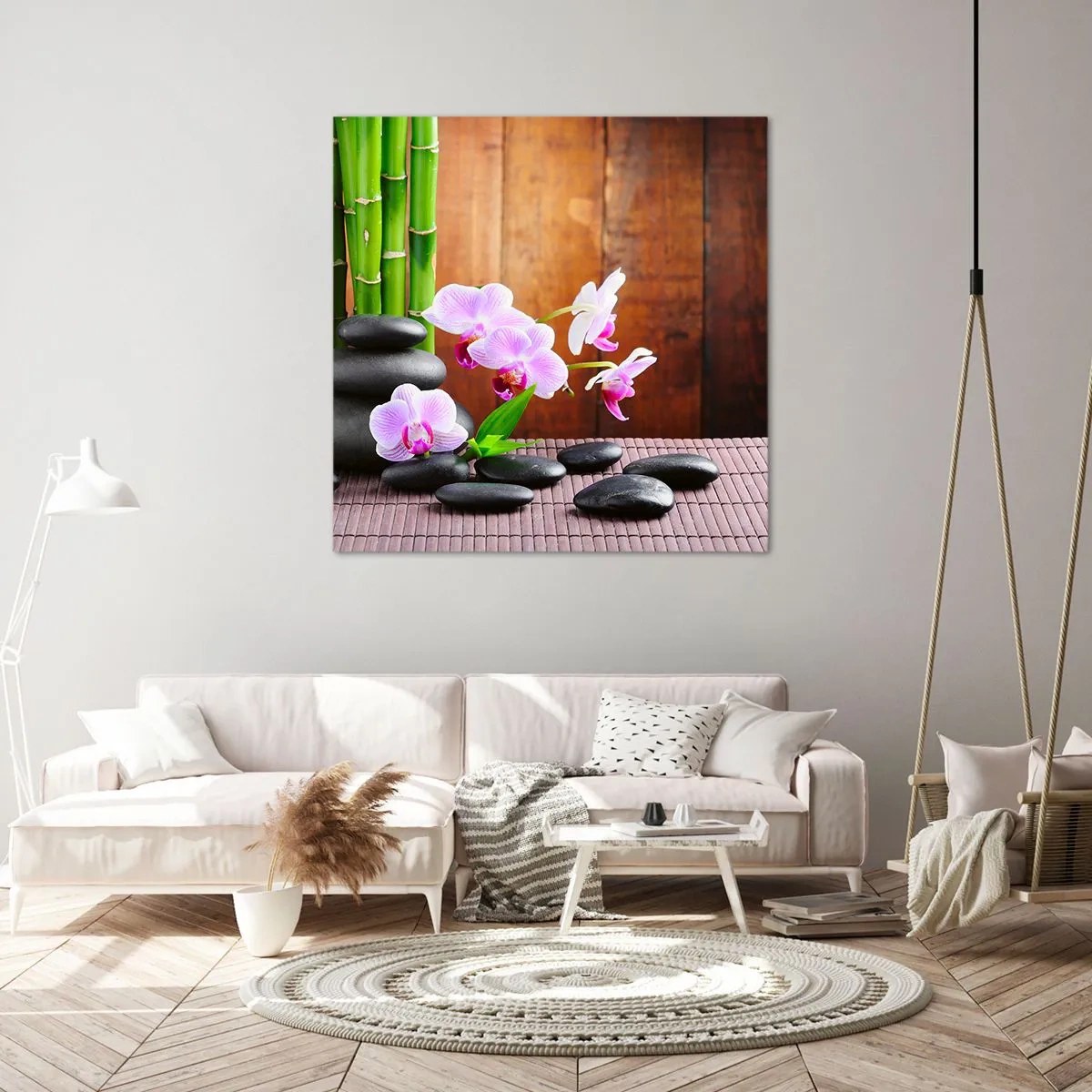 Bild auf Leinwand - Leinwandbild - Treffen Sie die Freuden des Ostens - 50x50 cm