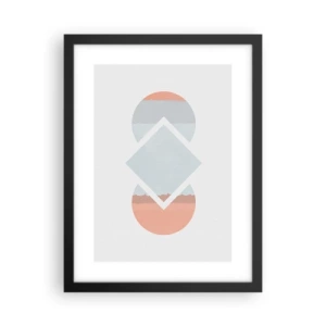 Poster in einem schwarzem Rahmen - Die Situation ist klar - 30x40 cm