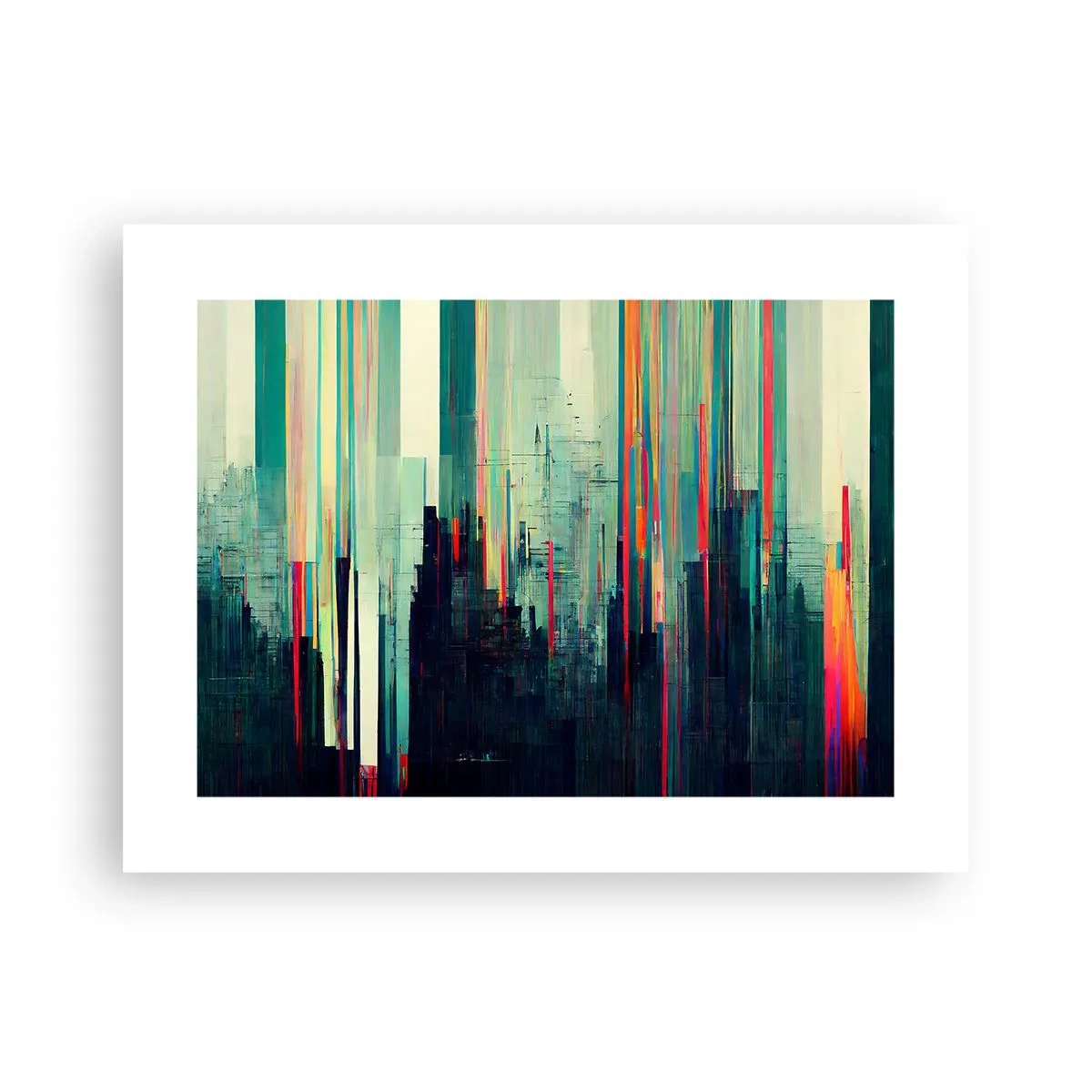 Poster - Futuristische Stadt - 40x30 cm