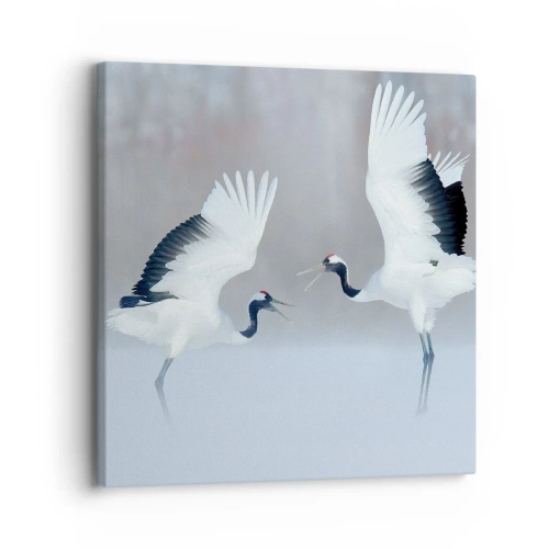 Bild auf Leinwand - Leinwandbild - Tanz im Nebel - 30x30 cm