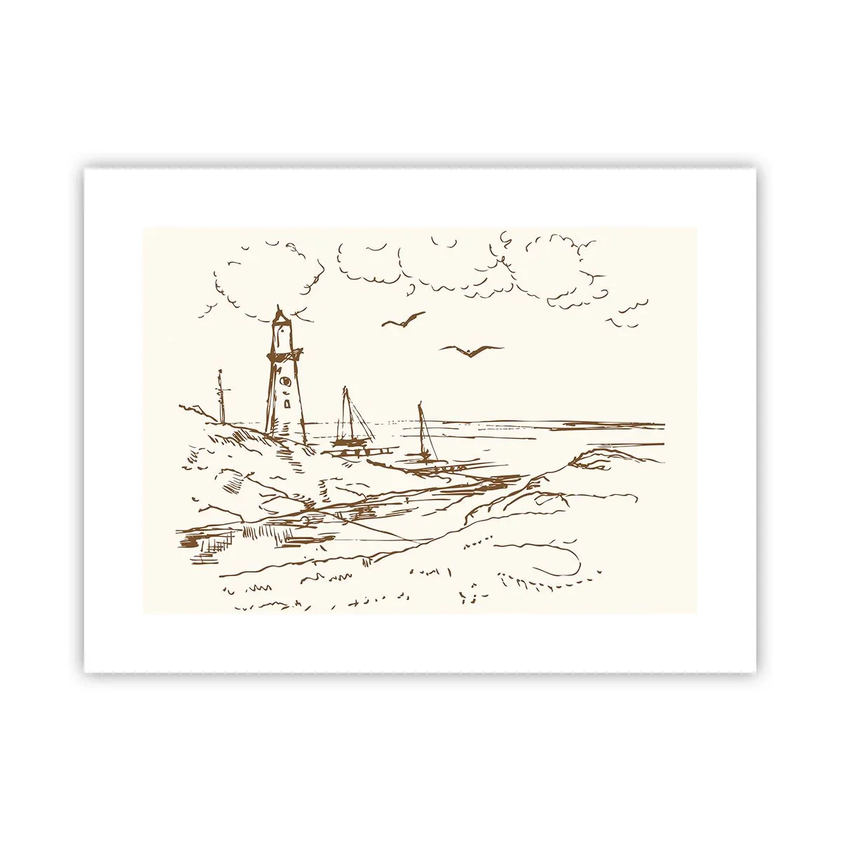 Poster - Ein Überblick über die Erinnerungen an den Sommer - 40x30 cm