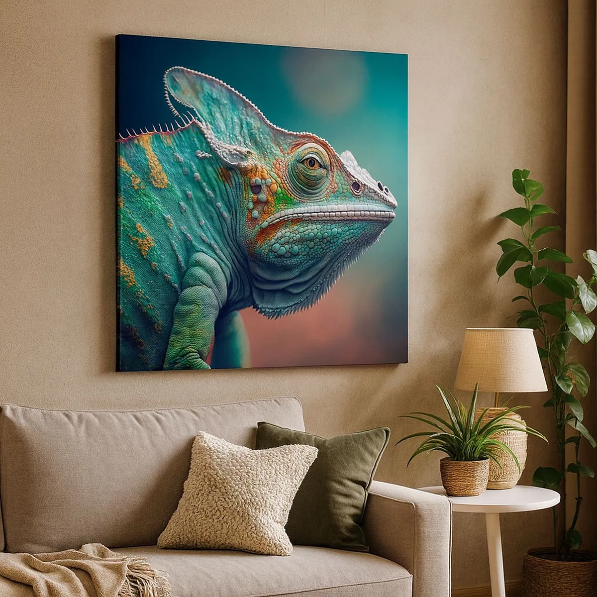 Bild auf Leinwand - Leinwandbild - Siehst du mich? Nicht gut… - 30x30 cm