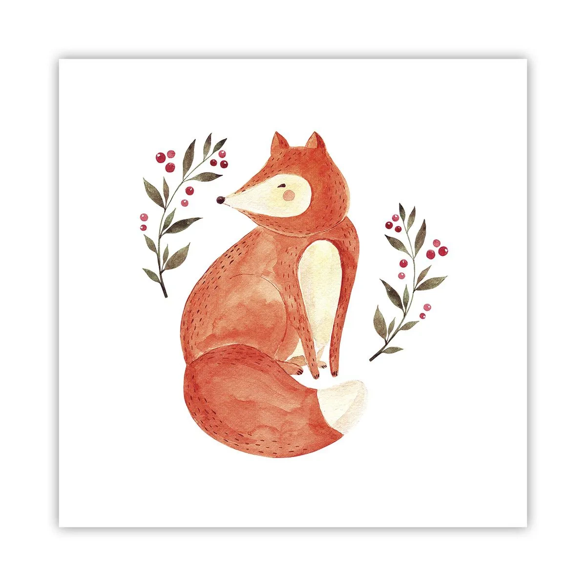 Poster - Kleine Rothaarige - 40x40 cm