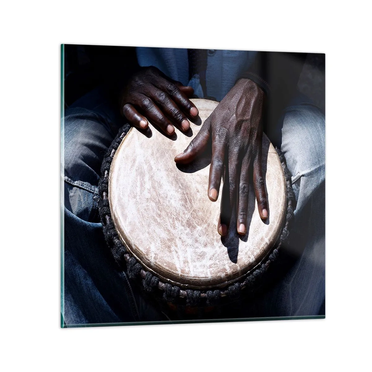 Glasbild - Bild auf glas - Lebe in deinem eigenen Rhythmus - 50x50 cm