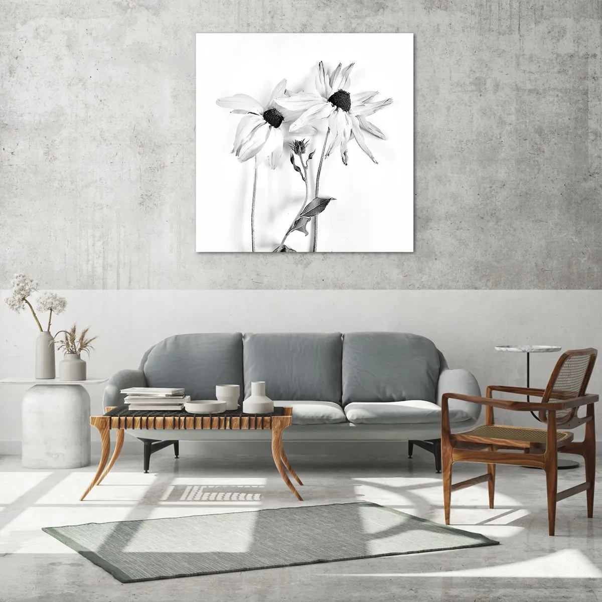 Glasbild - Bild auf glas - Niemand will allein sein - 30x30 cm