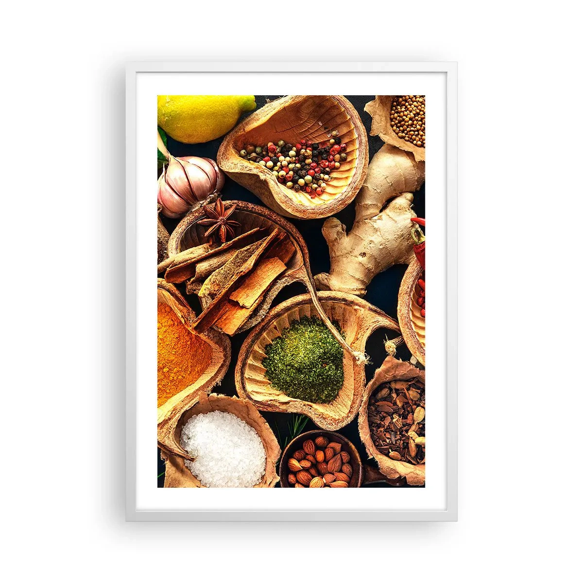 Poster in einem weißen Rahmen - Nimm was du willst - 50x70 cm