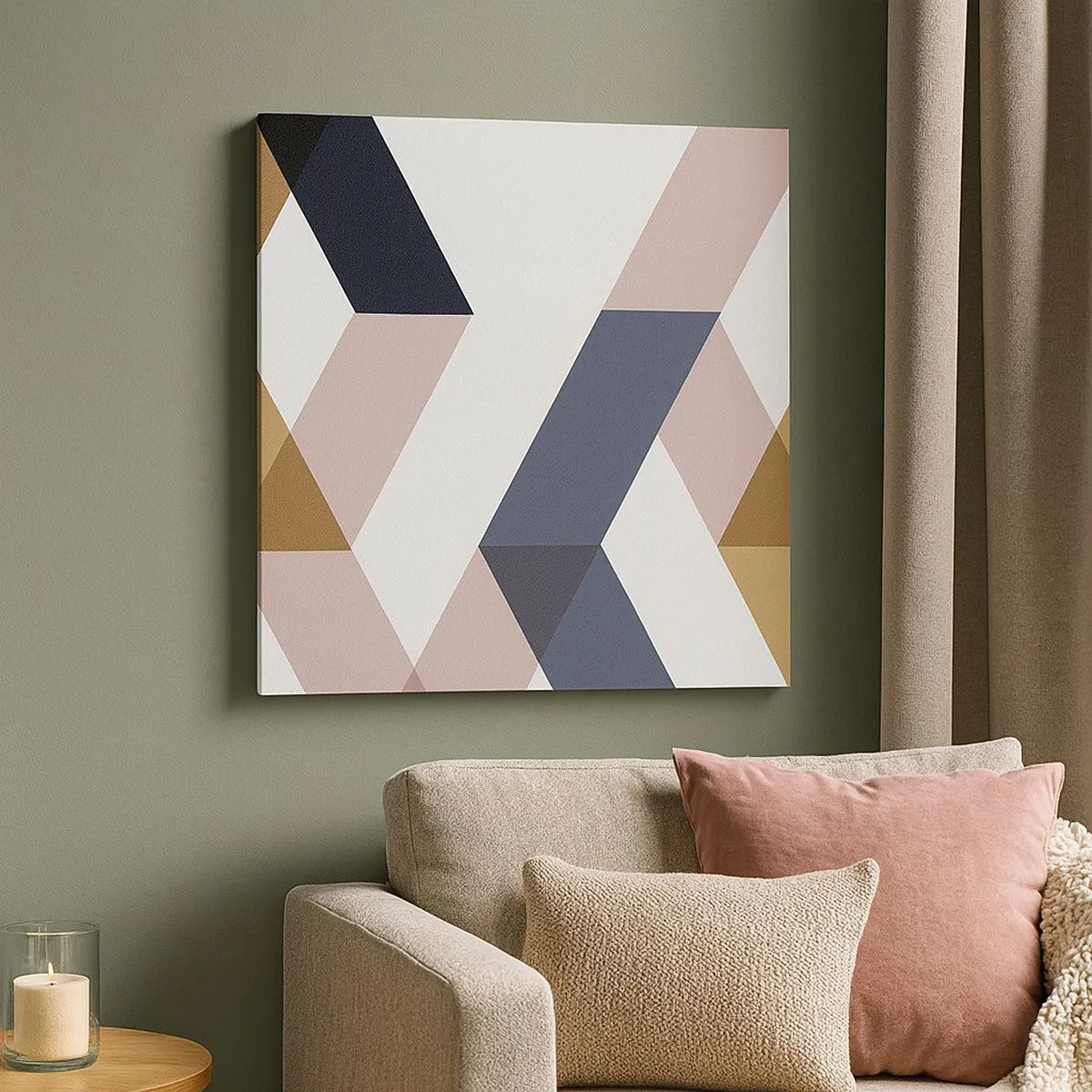 Bild auf Leinwand - Leinwandbild - Ebenen und Winkel - 30x30 cm