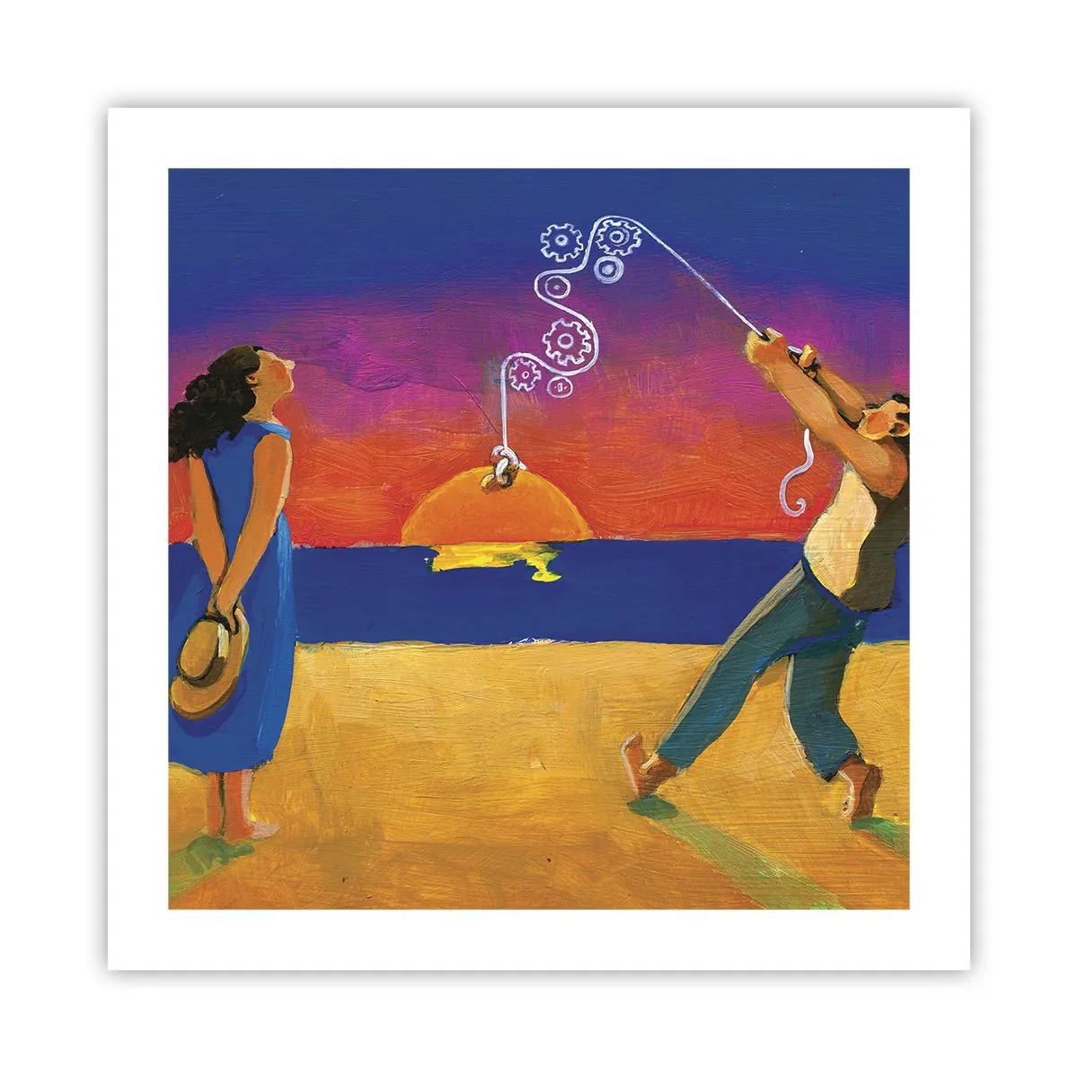 Poster - Mehr als ein Sternchen vom Himmel - 50x50 cm