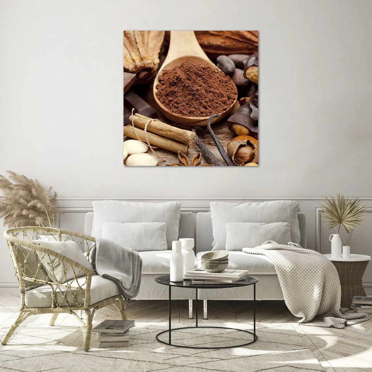 Glasbild - Bild auf glas - Die Beste gegen Sorgen - 60x60 cm